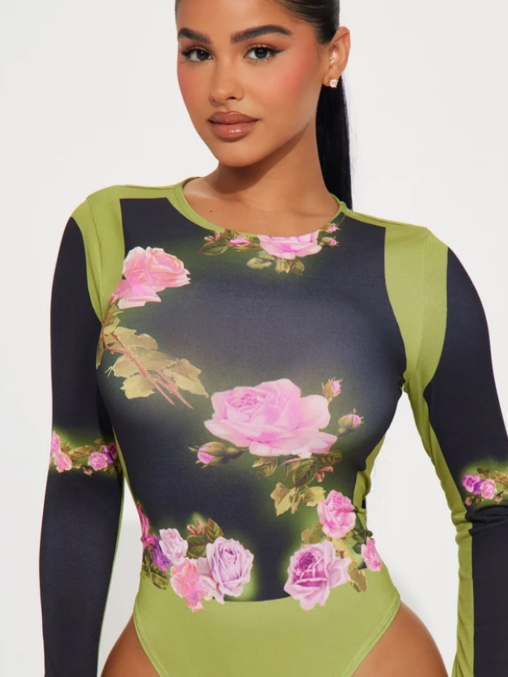 Fashion Nova Floral Bodysuit